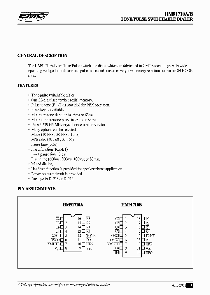 HM91710A_26297.PDF Datasheet