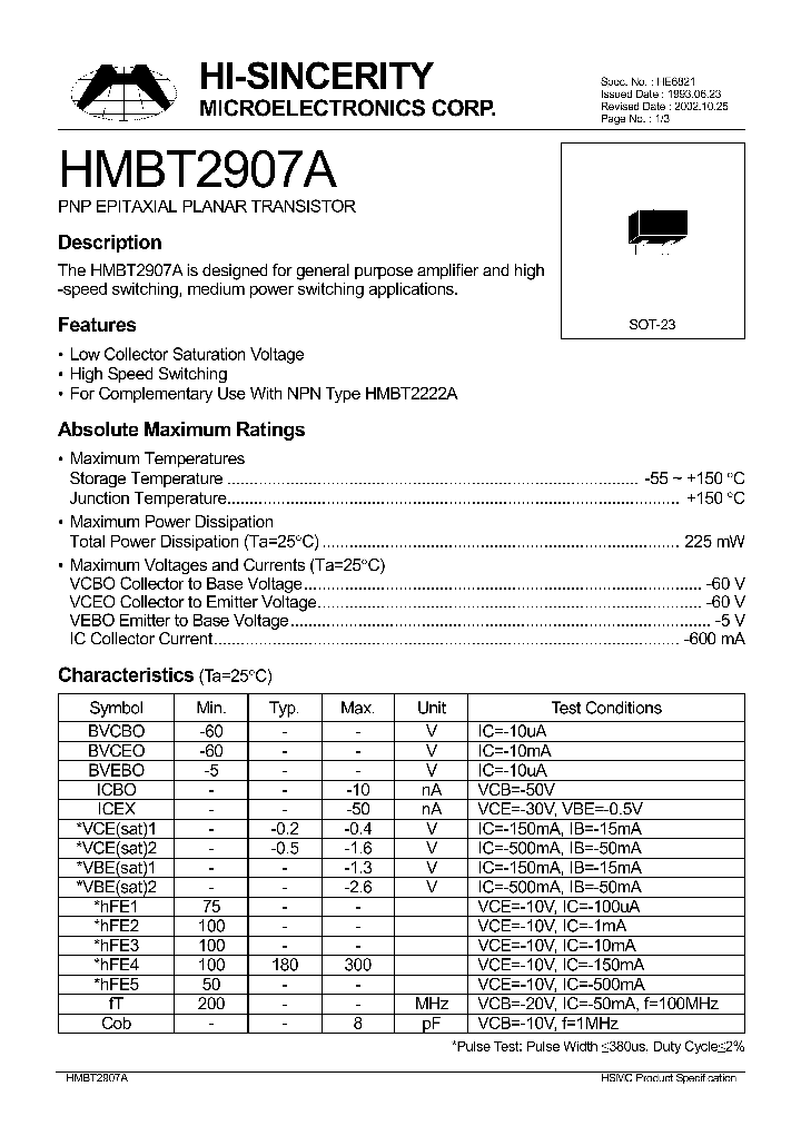 HMBT2907_175749.PDF Datasheet