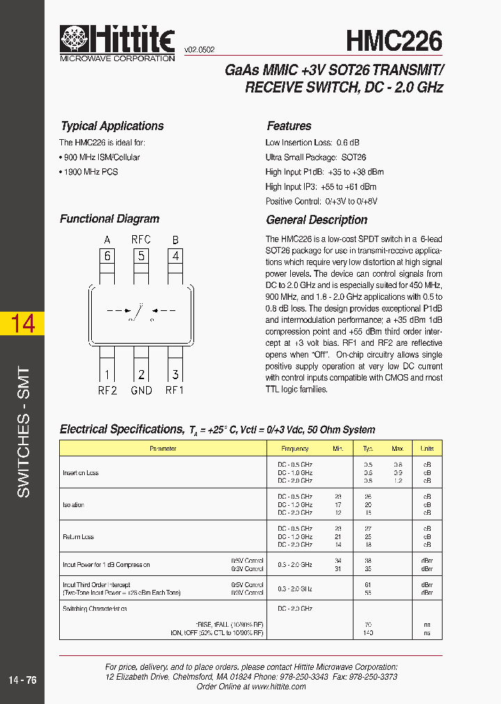 HMC226_141754.PDF Datasheet