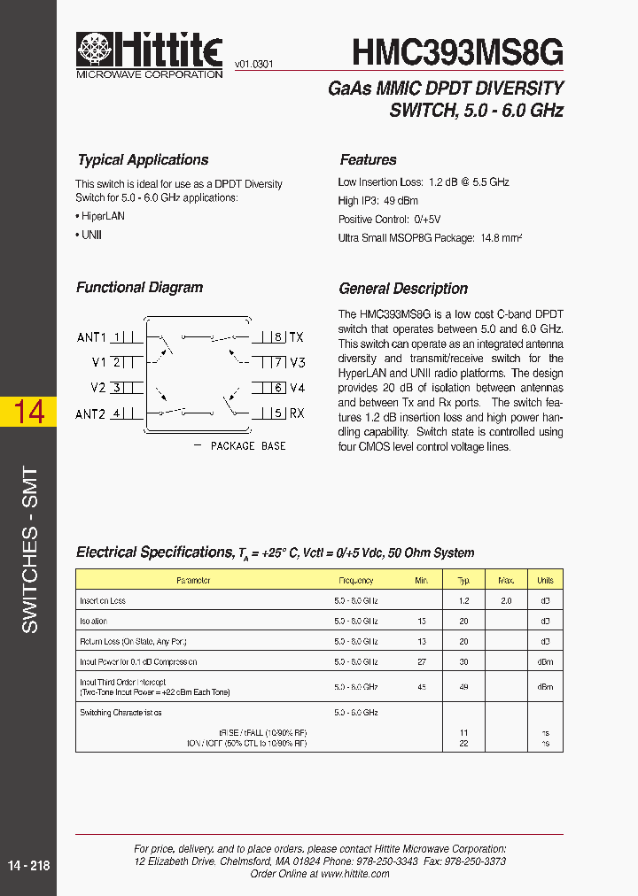 HMC393MS8G_193128.PDF Datasheet