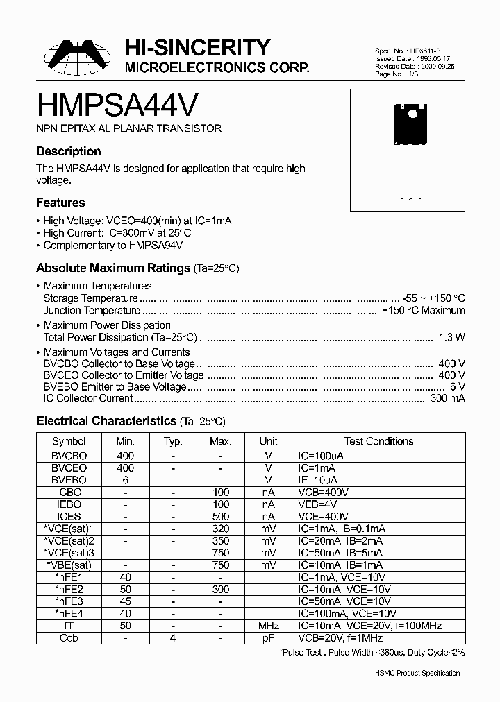 HMPSA44V_174024.PDF Datasheet
