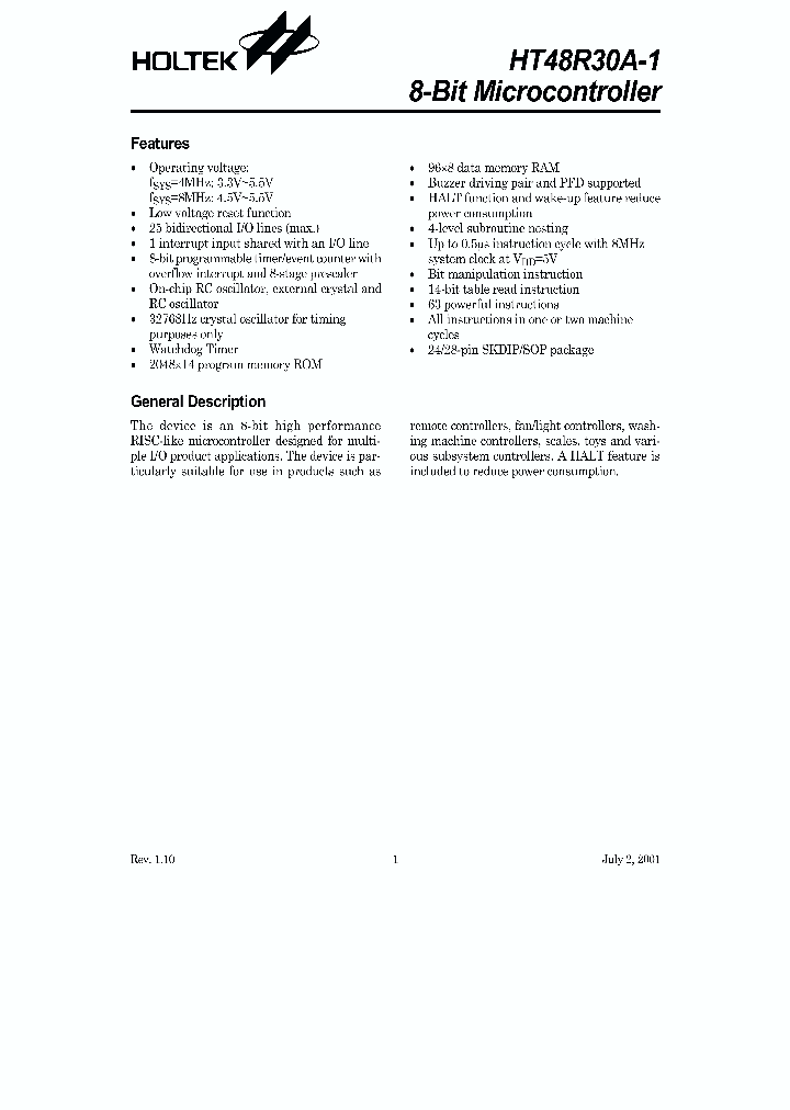 HT48R30A_150847.PDF Datasheet