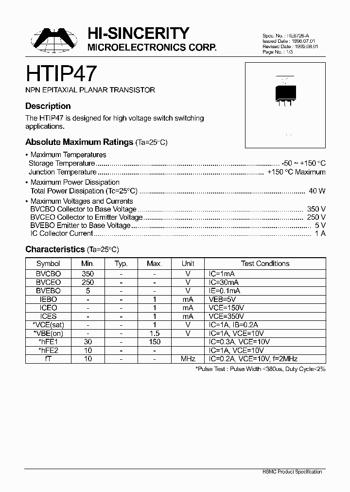 HTIP47_172436.PDF Datasheet