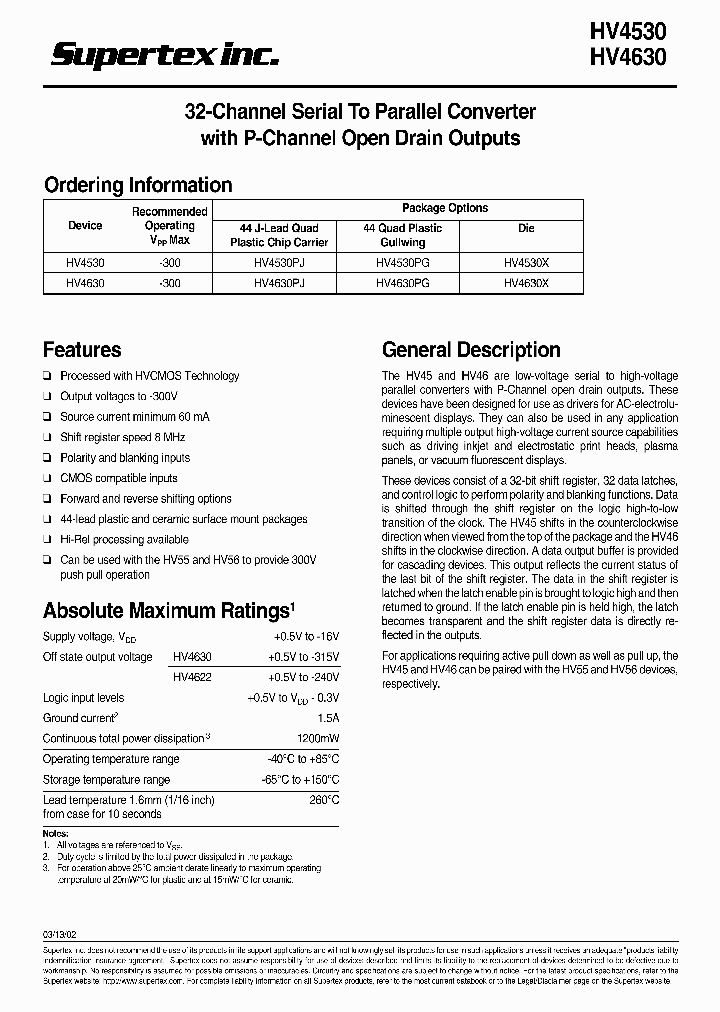 HV4530_120668.PDF Datasheet