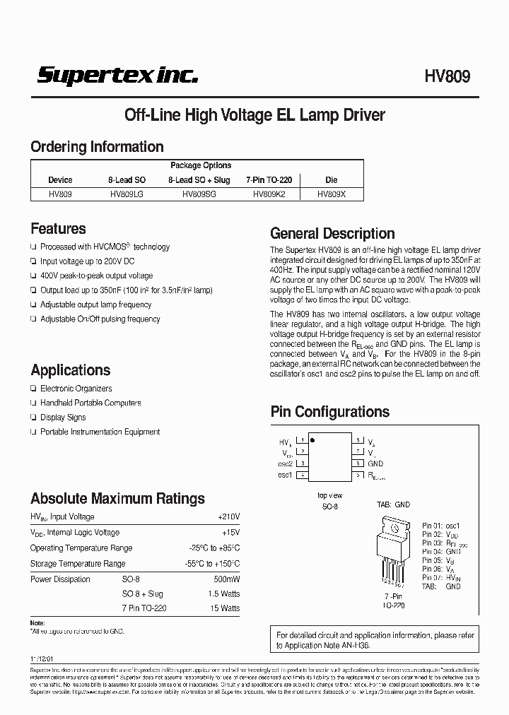 HV809_163467.PDF Datasheet