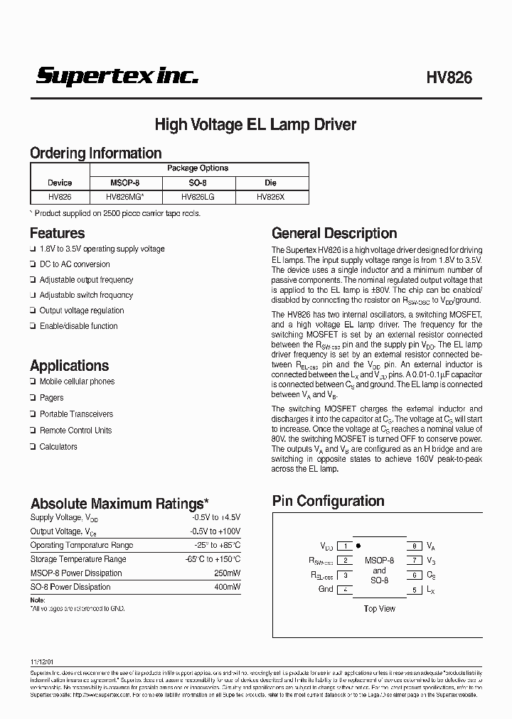 HV826MG_149644.PDF Datasheet