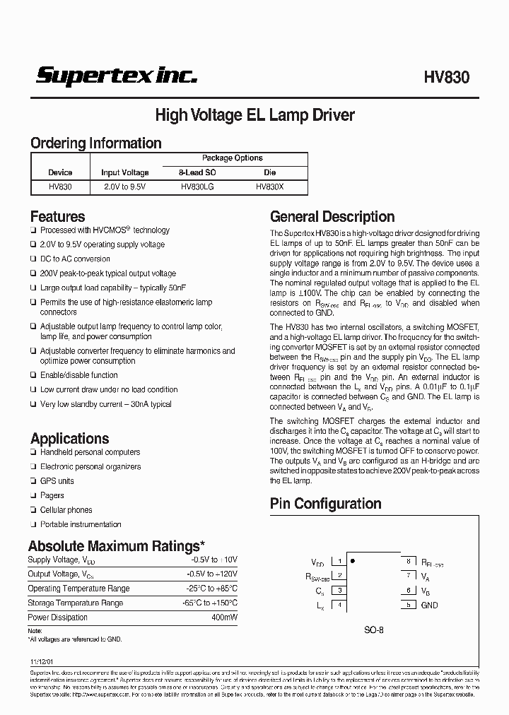HV830_167216.PDF Datasheet
