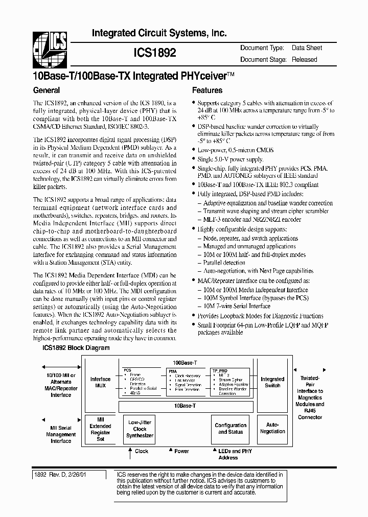 ICS1892_122000.PDF Datasheet