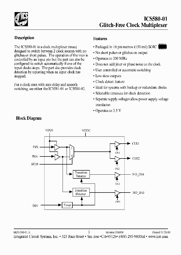 ICS580-01_179859.PDF Datasheet