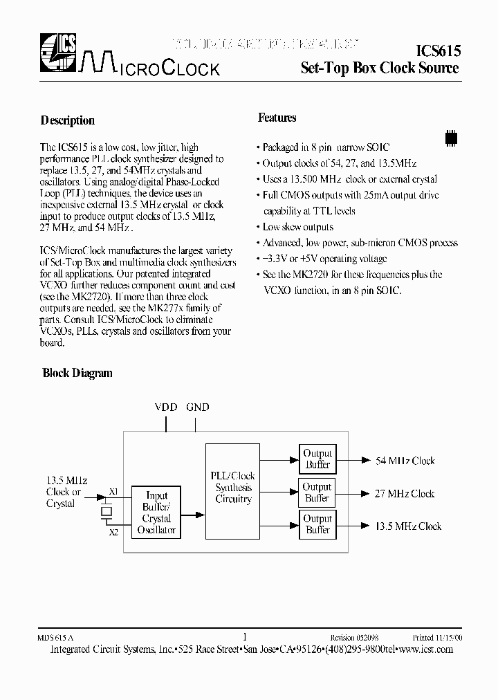 ICS615_145981.PDF Datasheet