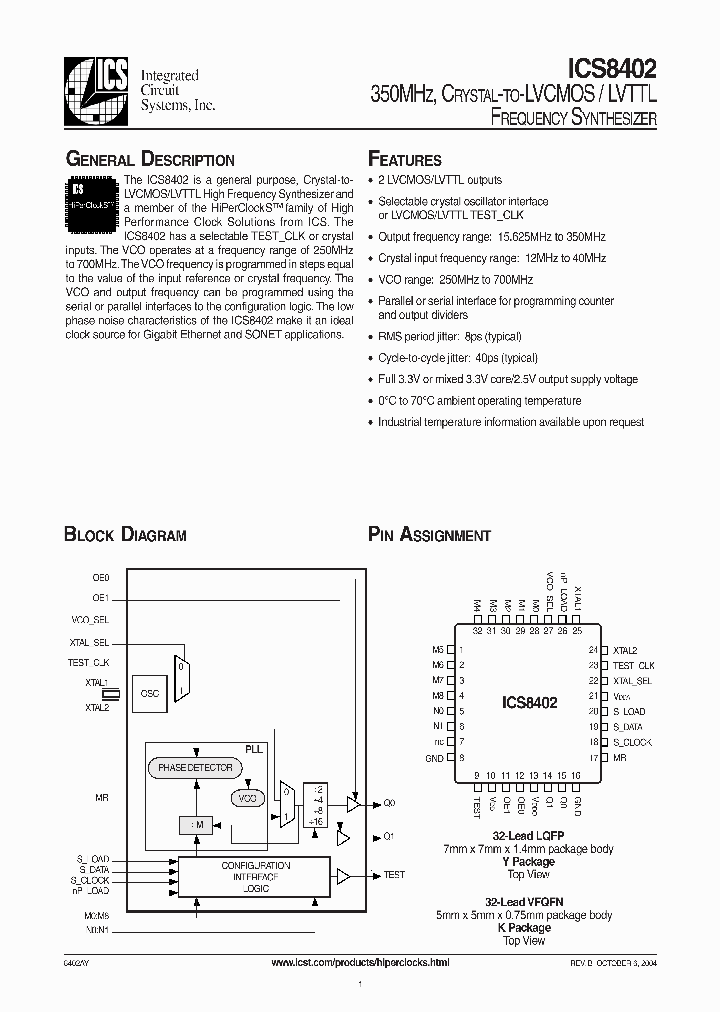ICS8402_139402.PDF Datasheet