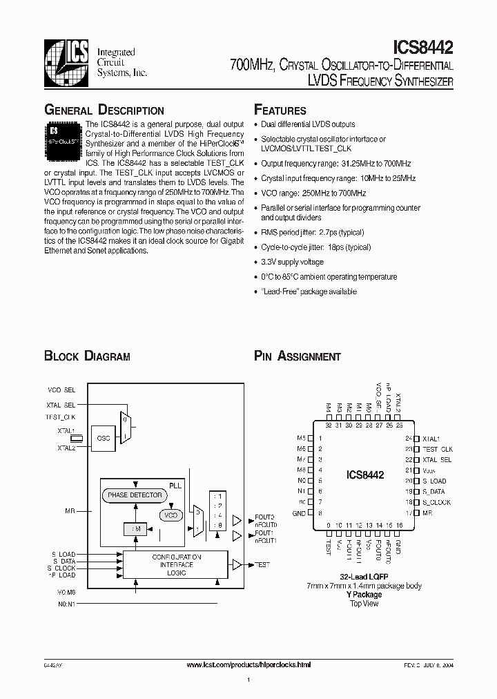 ICS8442_195700.PDF Datasheet