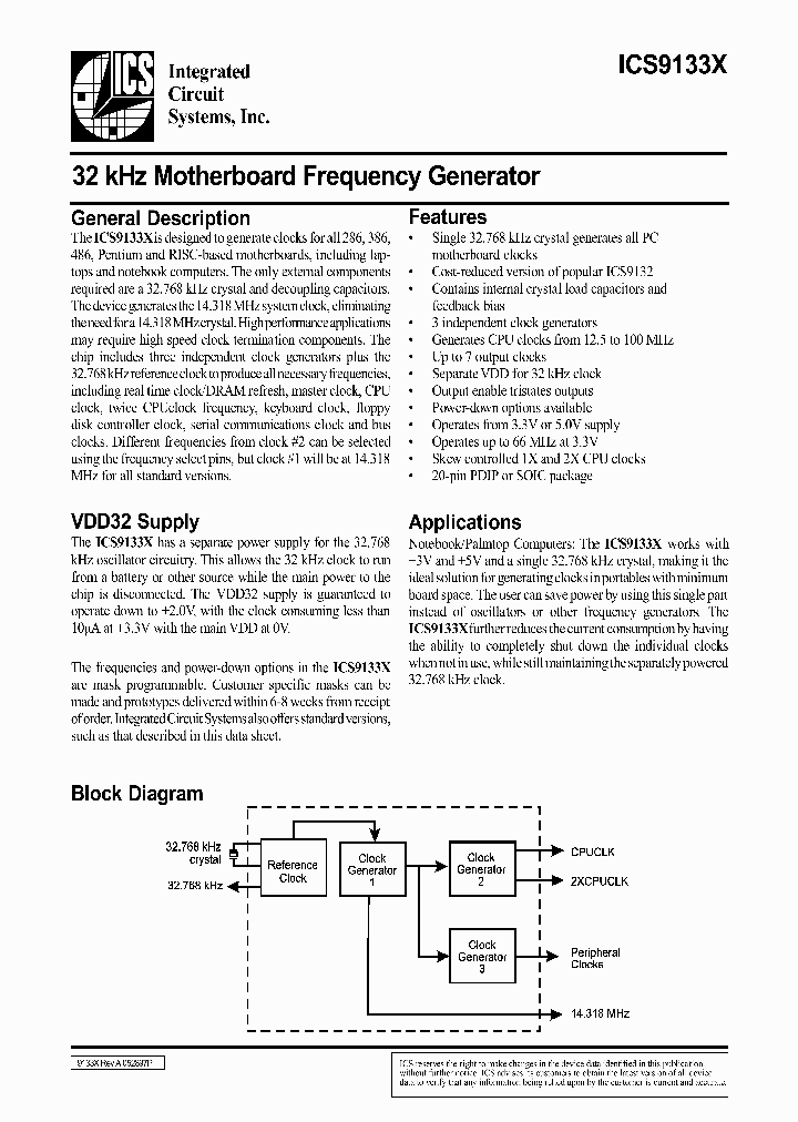 ICS9133X_151560.PDF Datasheet
