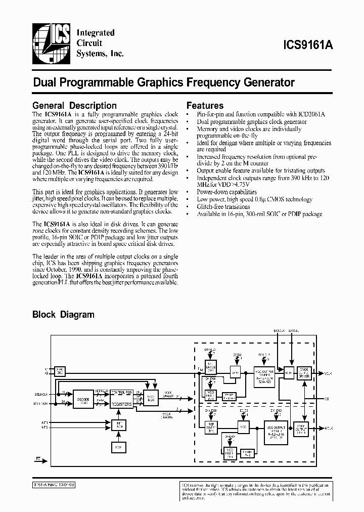 ICS9161A_105051.PDF Datasheet