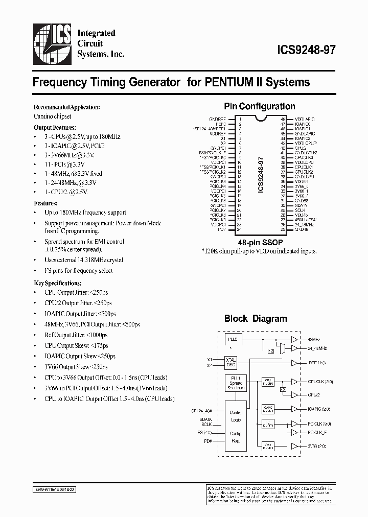 ICS9248-97_26396.PDF Datasheet