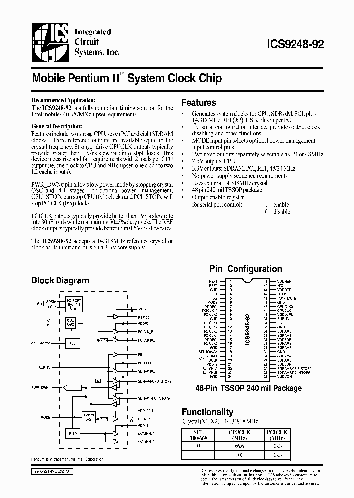 ICS9248-92_26394.PDF Datasheet