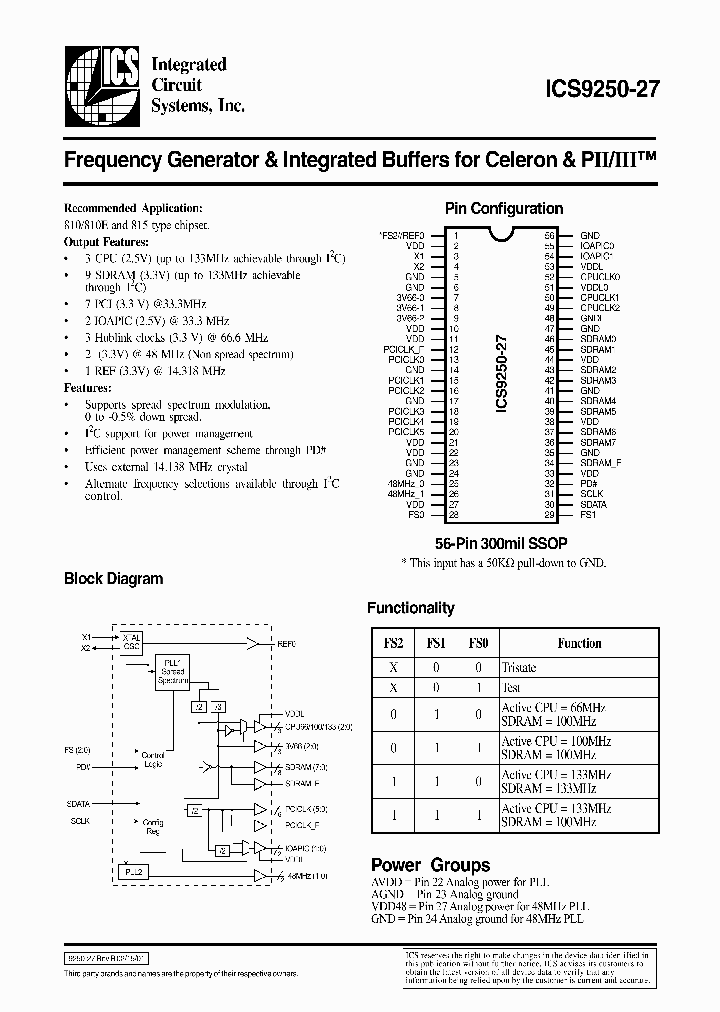 ICS9250-27_84363.PDF Datasheet