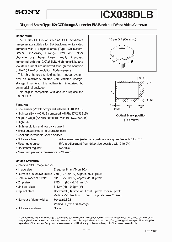 ICX038DLB_41089.PDF Datasheet