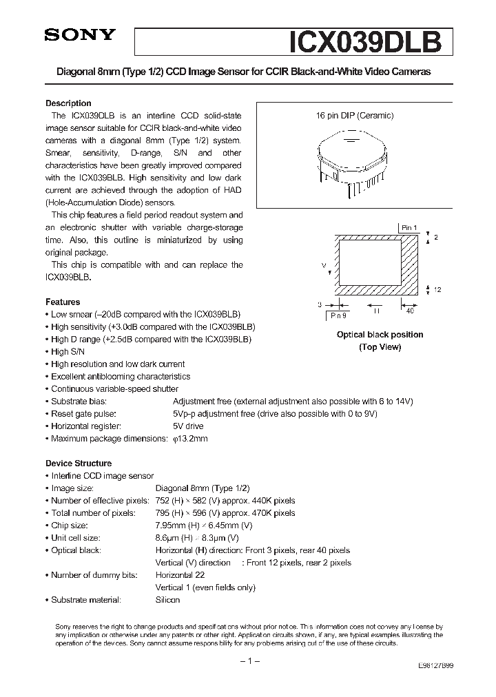 ICX039BLB_41094.PDF Datasheet