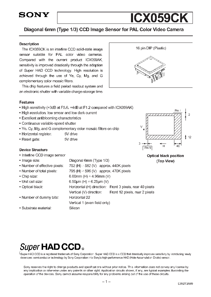 ICX059CK_41124.PDF Datasheet