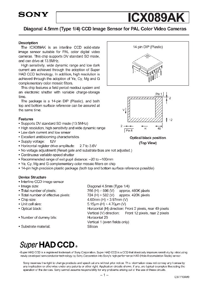 ICX089AK_41161.PDF Datasheet