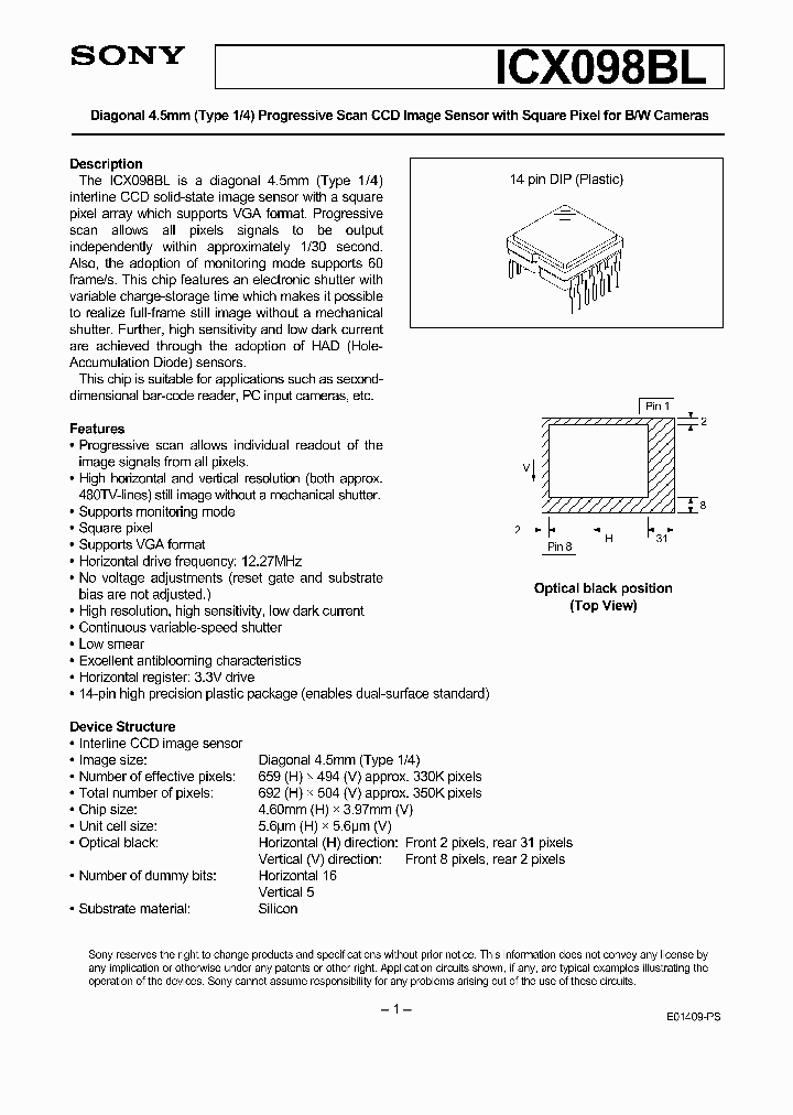 ICX098BL_41167.PDF Datasheet