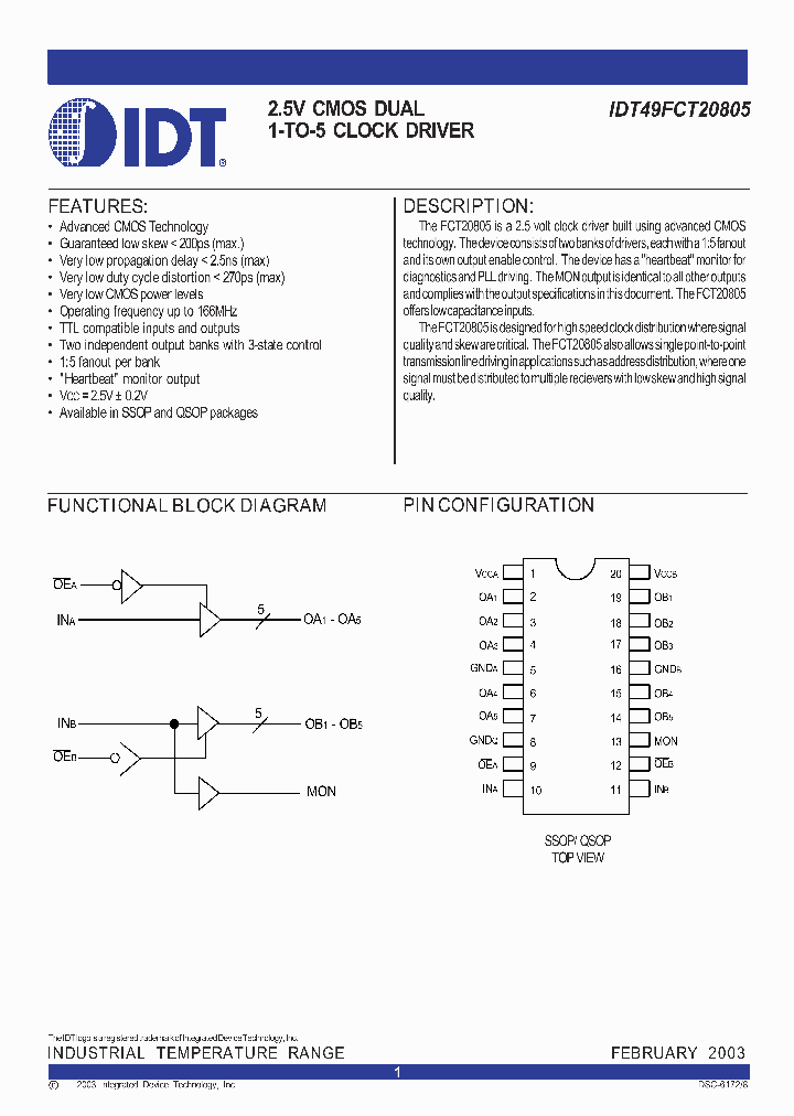 IDT49FCT20805_26012.PDF Datasheet