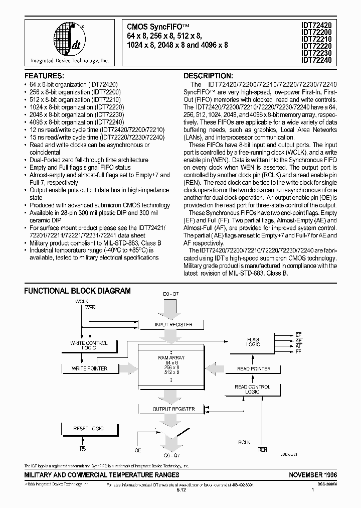 IDT72210_163093.PDF Datasheet