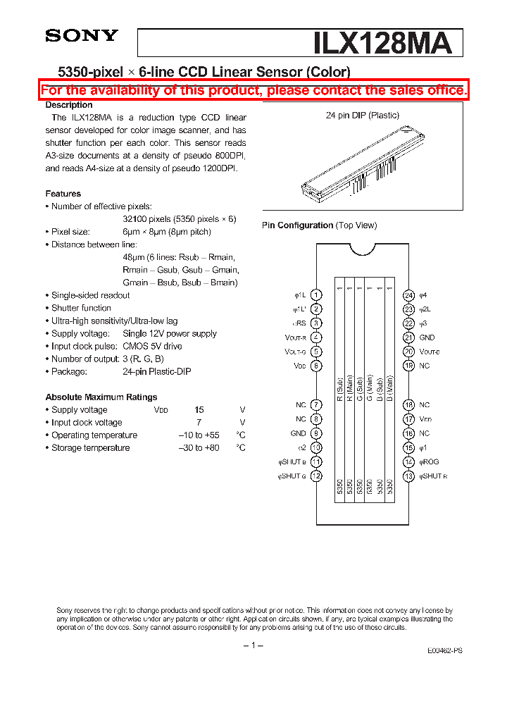 ILX128MA_50212.PDF Datasheet