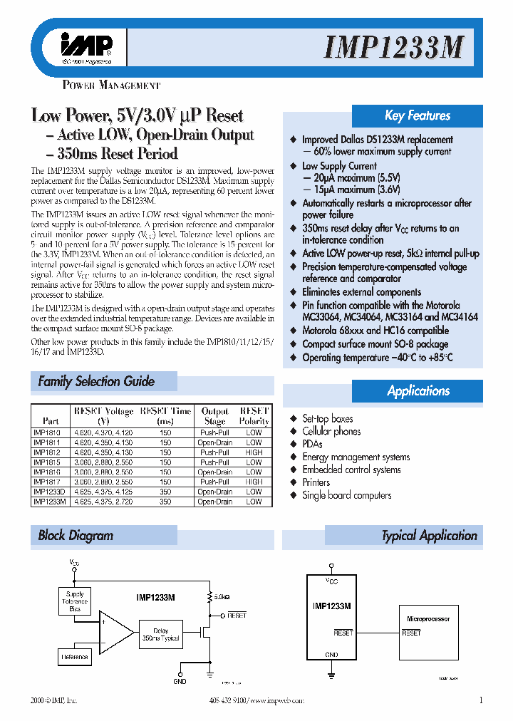 IMP1233M_11982.PDF Datasheet