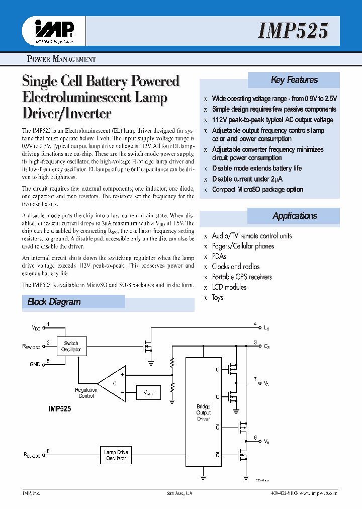 IMP525_12088.PDF Datasheet