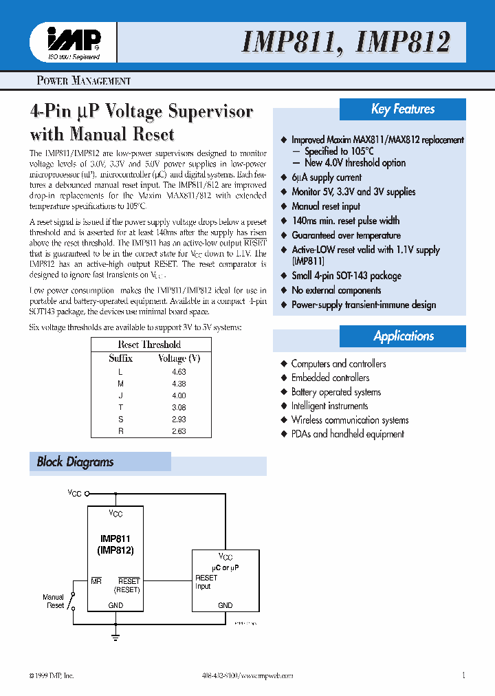 IMP811_12238.PDF Datasheet