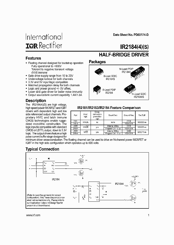 IR2184_26700.PDF Datasheet