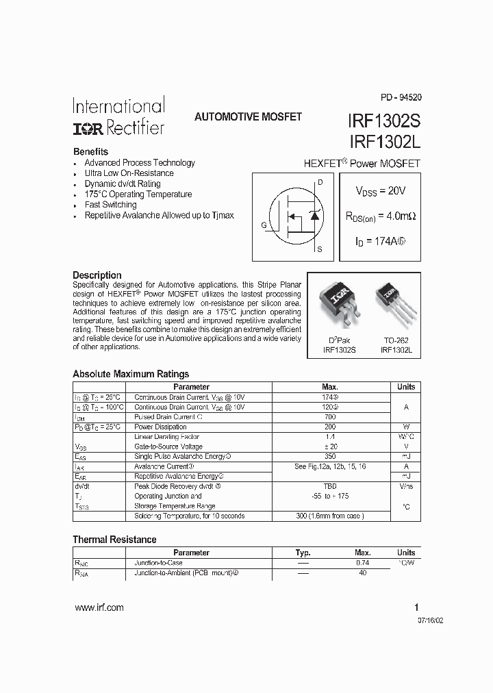 IRF1302L_5736.PDF Datasheet