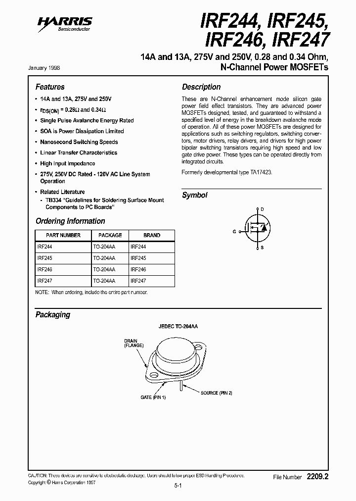 IRF244_5792.PDF Datasheet