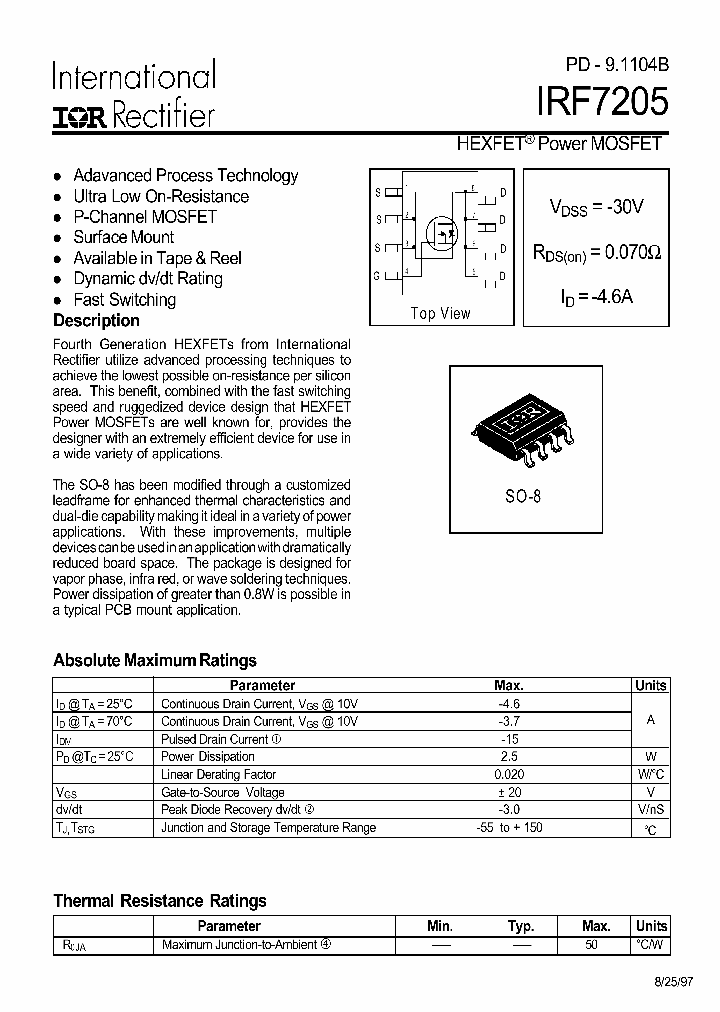 IRF7205_26808.PDF Datasheet