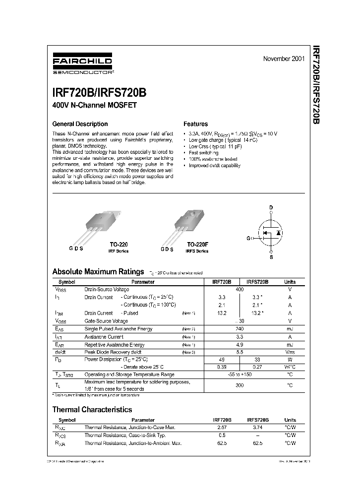 IRF720B_26809.PDF Datasheet