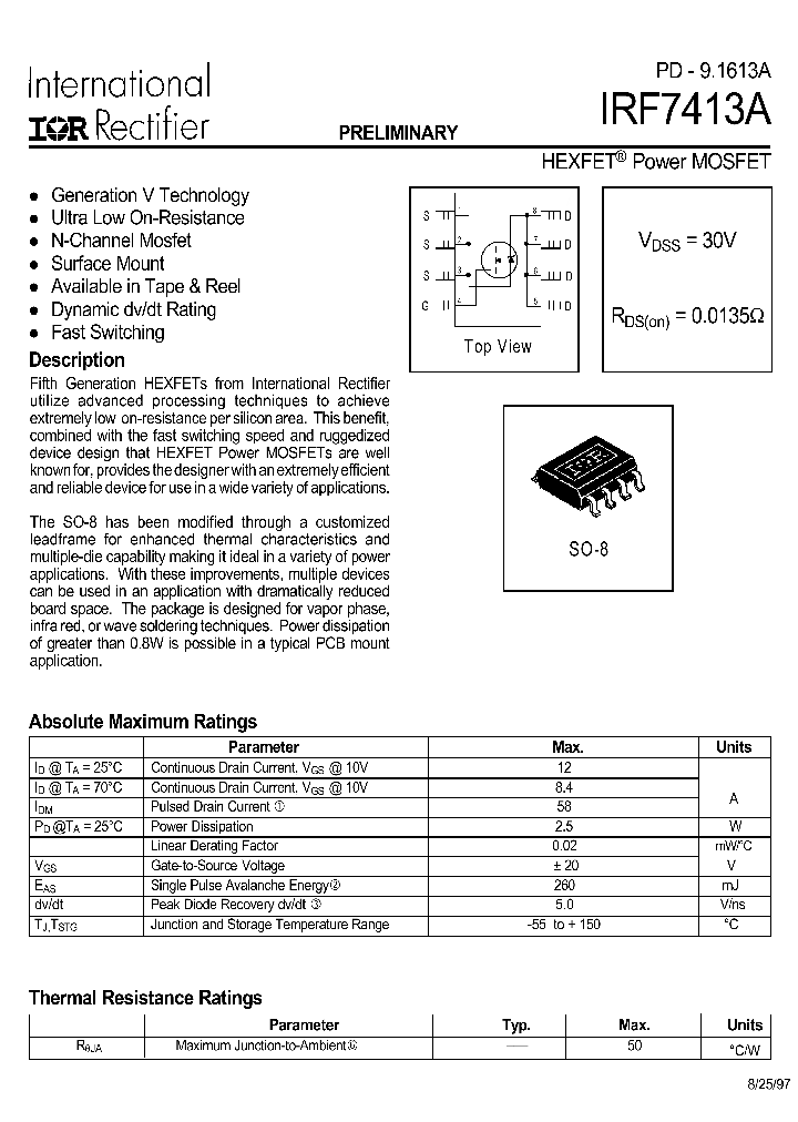 IRF7413A_26844.PDF Datasheet