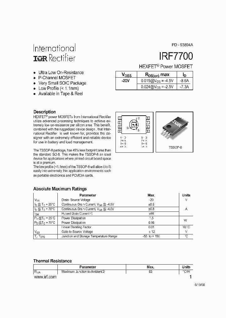 IRF7700_194615.PDF Datasheet