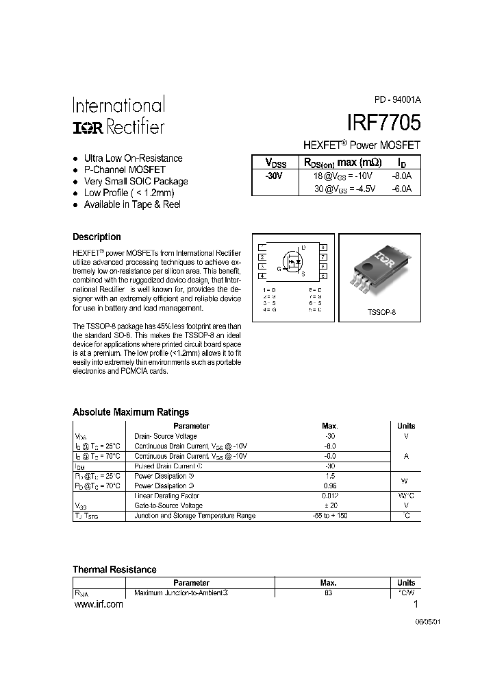 IRF7705_194620.PDF Datasheet