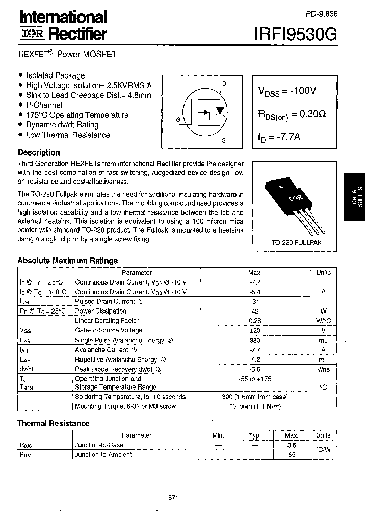 IRFI9530G_160167.PDF Datasheet