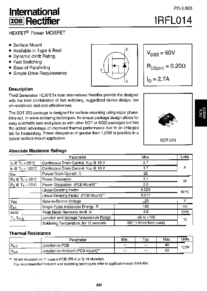 IRFL014_24891.PDF Datasheet
