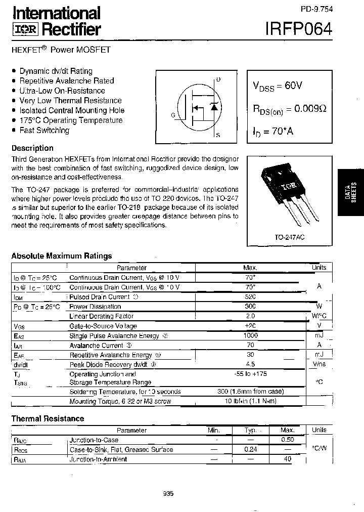 IRFP064_181368.PDF Datasheet