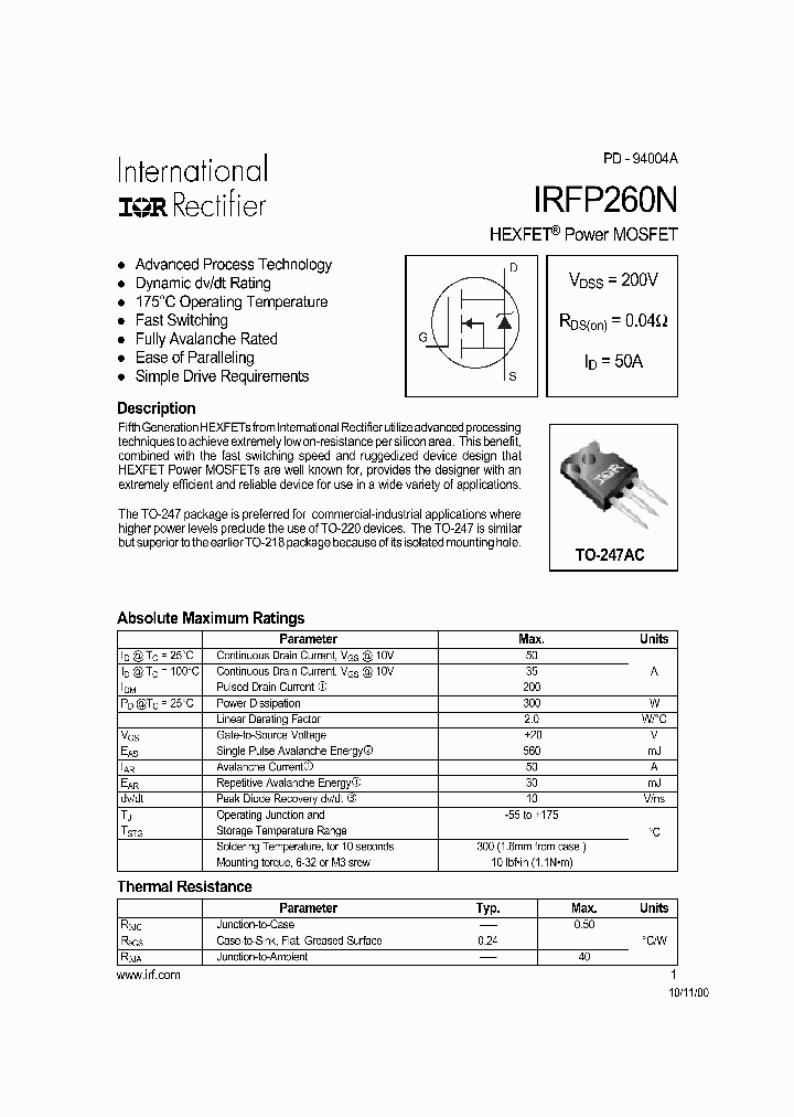 IRFP260_106359.PDF Datasheet