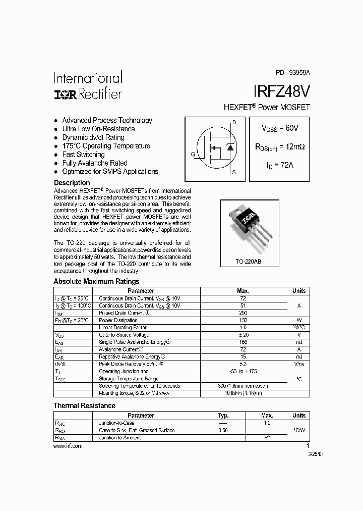 IRFZ48V_150576.PDF Datasheet