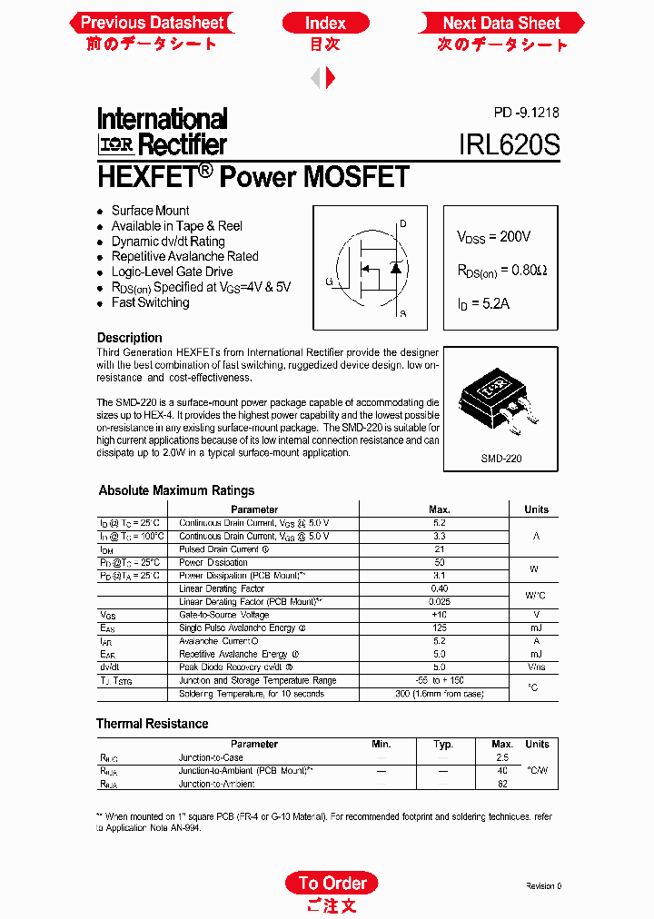 IRL620S_179164.PDF Datasheet