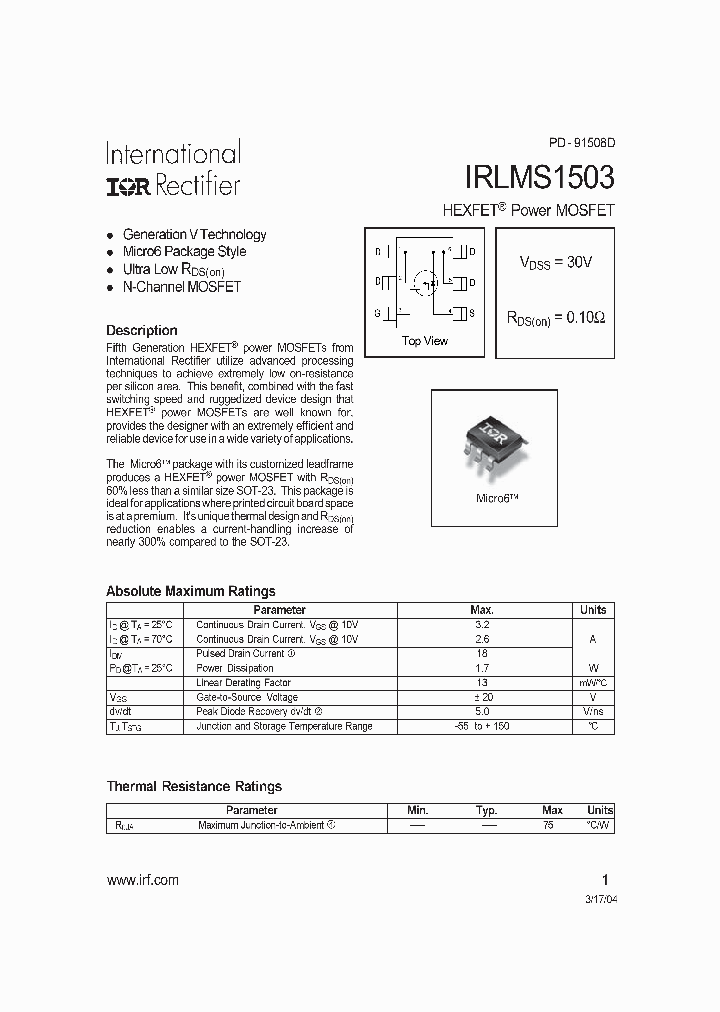 IRLMS1503_120645.PDF Datasheet