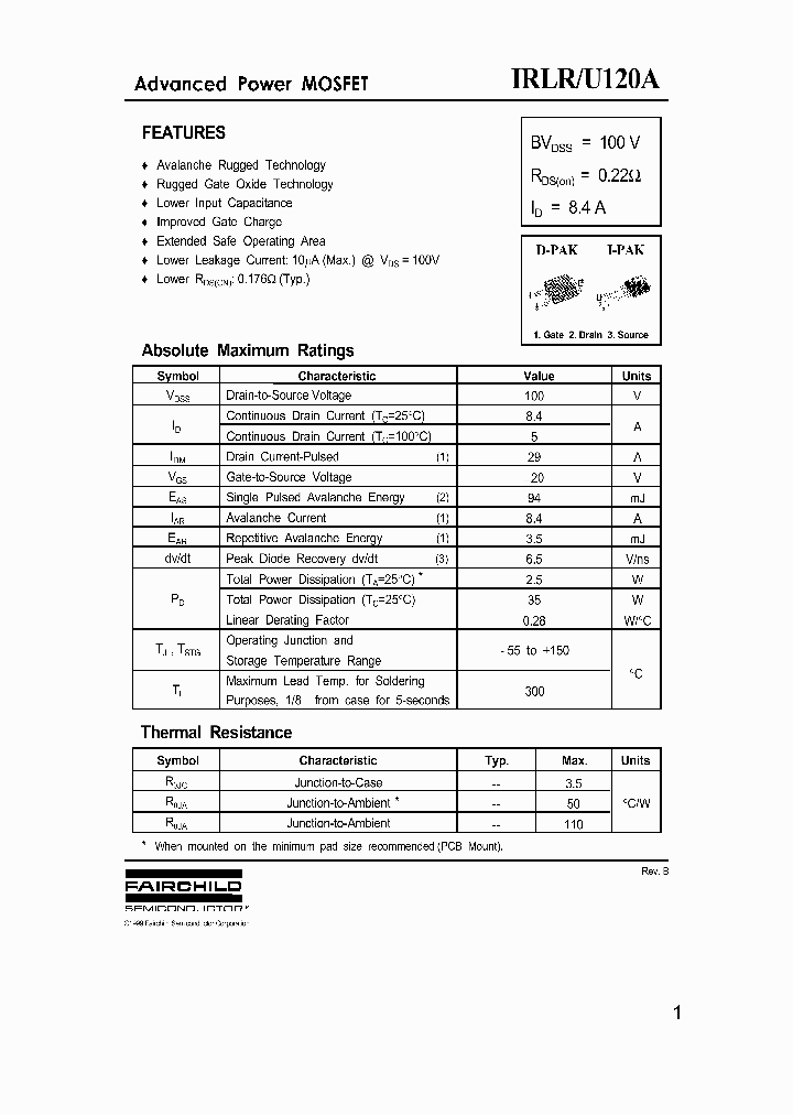 IRLR120A_171469.PDF Datasheet