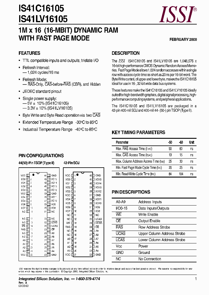 IS41C16105_153546.PDF Datasheet