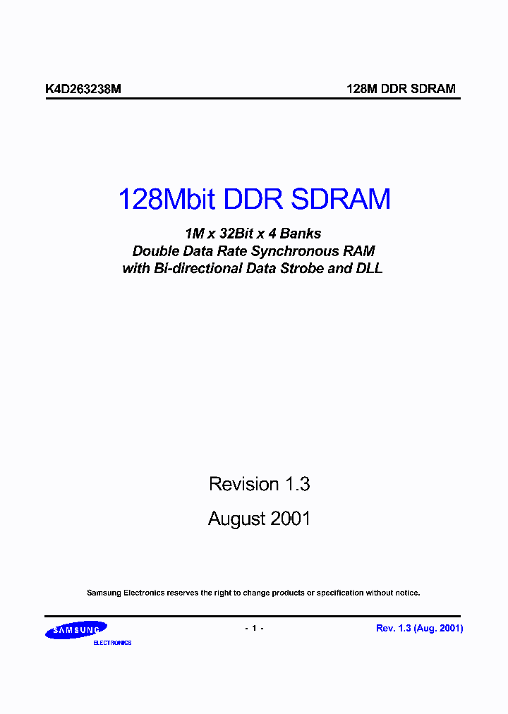 K4D263238M_108719.PDF Datasheet